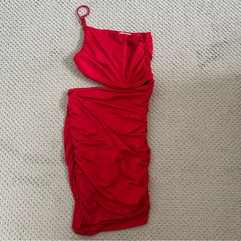 Superdown XS Red Cut-Out Dress